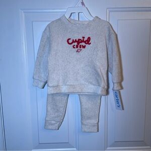 Carter's Cream and Red Kids Matching Set